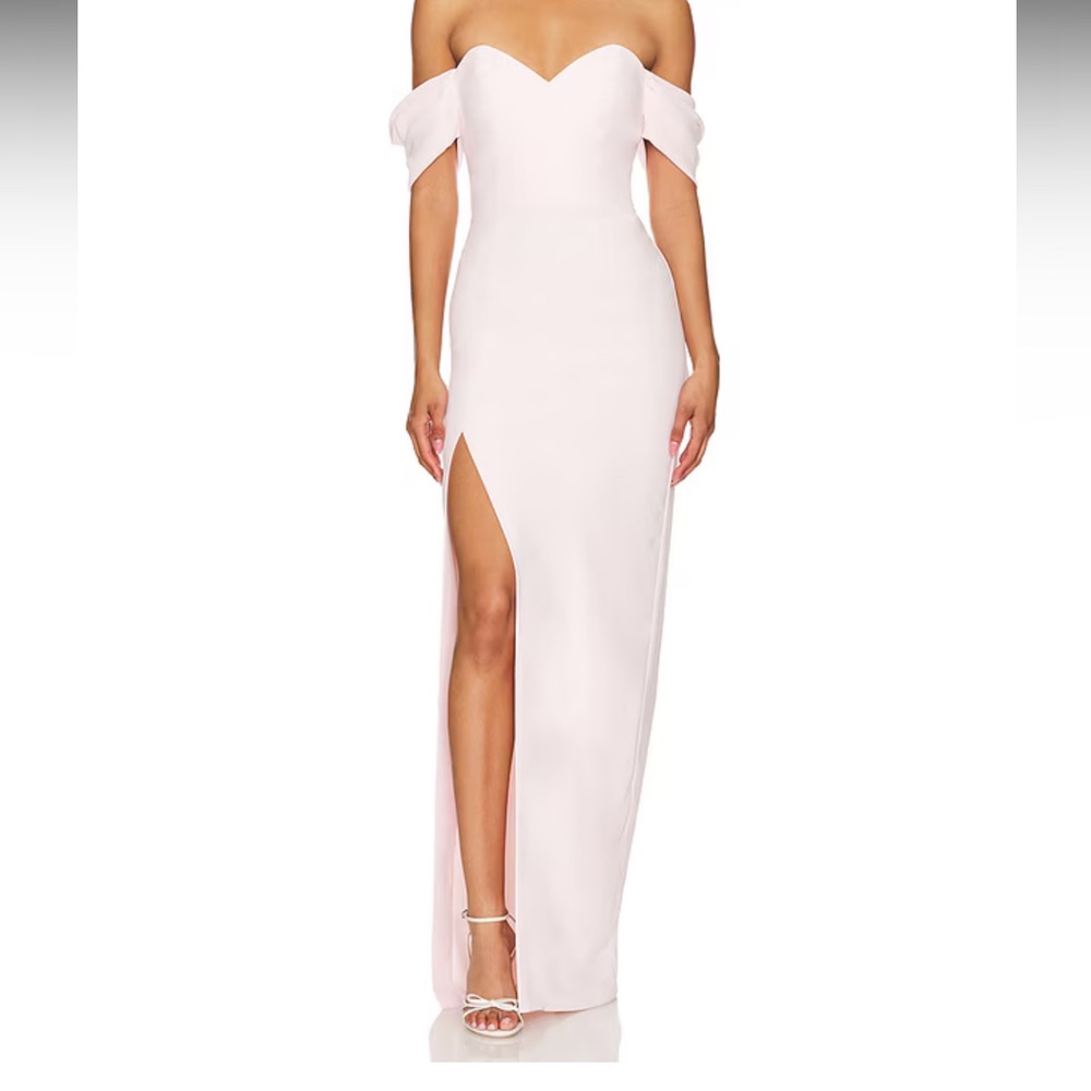 Amanda Uprichard REVOLVE Falcon Gown in Blush L - Picture 3 of 9